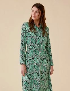 Outlet 🤩 Finery London 👗 Dresses Printed Midi 👚 Shirt 👗 Dress 🔔 -New In Womens Sales 2022 SD 10 T83 4652 J4 X EC 1