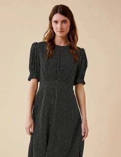 Best Sale ❤️ Finery London 👗 Dresses Polka Dot Waisted 👗 Dress 🤩 -New In Womens Sales 2022 SD 10 T83 4655 Y4 X EC 1