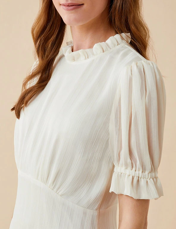 New ❤️ Finery London 👗 Dresses Round Neck Puff Sleeve Midaxi Smock 👗 Dress 🔔 4 New ❤️ Finery London 👗 Dresses Round Neck Puff Sleeve Midaxi Smock 👗 Dress 🔔 - Image 4