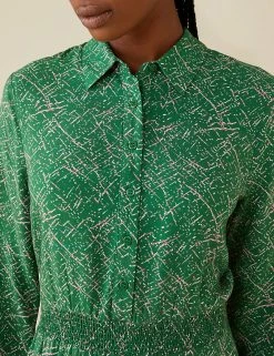 Flash Sale 🥰 Finery London 👗 Dresses Printed Long Sleeve Midaxi 👚 Shirt 👗 Dress 🥰 -New In Womens Sales 2022 SD 10 T83 4691 J4 X EC 2