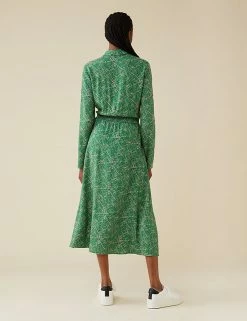 Flash Sale 🥰 Finery London 👗 Dresses Printed Long Sleeve Midaxi 👚 Shirt 👗 Dress 🥰 -New In Womens Sales 2022 SD 10 T83 4691 J4 X EC 3