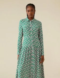 Best deal ✨ Finery London 👗 Dresses Floral Midi 👕 Shirt 👗 Dress 👍 -New In Womens Sales 2022 SD 10 T83 4698 J4 X EC 1