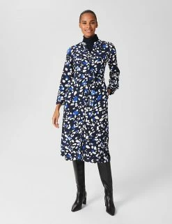 Wholesale 🎁 HOBBS 👗 Dresses Printed Midi 👚 Shirt 👗 Dress 🛒