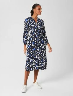 Wholesale 🎁 HOBBS 👗 Dresses Printed Midi 👚 Shirt 👗 Dress 🛒 -New In Womens Sales 2022 SD 10 T83 4700 F4 X EC 2