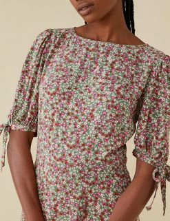Flash Sale 😀 Finery London 👗 Dresses Floral Midi Tea 👗 Dress 🥰 -New In Womens Sales 2022 SD 10 T83 4748 J4 X EC 2