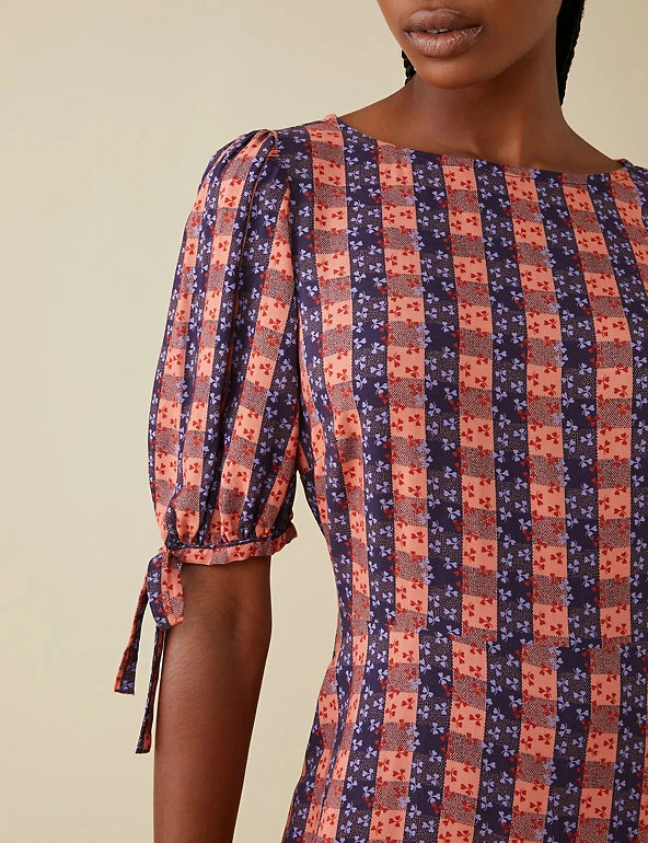 Flash Sale 🎁 Finery London 👗 Dresses Gingham Puff Sleeve Midi Tiered Tea 👗 Dress 👏 6 Flash Sale 🎁 Finery London 👗 Dresses Gingham Puff Sleeve Midi Tiered Tea 👗 Dress 👏 - Image 6