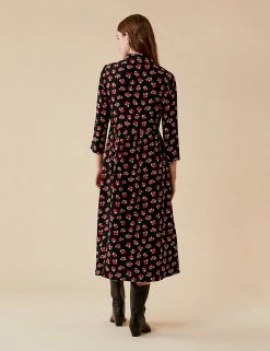 New ⌛ Finery London 👗 Dresses Printed Midi 👕 Shirt 👗 Dress 🌟 -New In Womens Sales 2022 SD 10 T83 4756 B4 X EC 3
