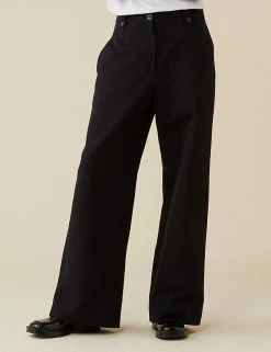 Outlet 🛒 Finery London Trousers Cotton Rich Wide Leg Culottes 🧨 -New In Womens Sales 2022 SD 10 T83 4760 Y0 X EC 1