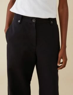 Outlet 🛒 Finery London Trousers Cotton Rich Wide Leg Culottes 🧨 -New In Womens Sales 2022 SD 10 T83 4760 Y0 X EC 2