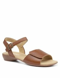 New ⭐ Hotter Safari Leather Ankle Strap Wedge 🩴 Sandals 🥰 -New In Womens Sales 2022 SD 10 T83 4780 VS X EC 1