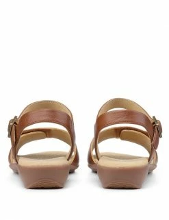 New ⭐ Hotter Safari Leather Ankle Strap Wedge 🩴 Sandals 🥰 -New In Womens Sales 2022 SD 10 T83 4780 VS X EC 2