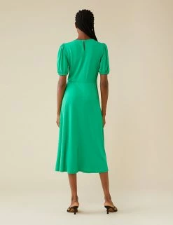 Cheapest 👏 Finery London 👗 Dresses Short Sleeve Midi Tea 👗 Dress 😍 -New In Womens Sales 2022 SD 10 T83 4797 J0 X EC 3