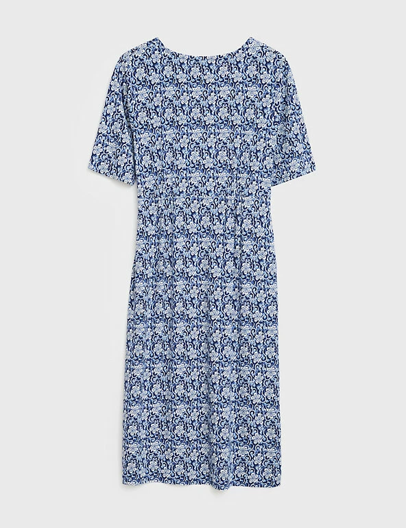 Discount 🔥 White Stuff 👗 Dresses Jersey Floral V-Neck Knee Length Tea 👗 Dress ✨ 5 Discount 🔥 White Stuff 👗 Dresses Jersey Floral V-Neck Knee Length Tea 👗 Dress ✨ - Image 5