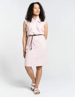 Buy 🤩 Craghoppers 👗 Dresses Linen Blend Striped Belted 👗 Dress 🎁 -New In Womens Sales 2022 SD 10 T83 4997 A4 X EC 1