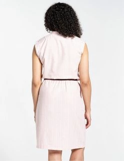 Buy 🤩 Craghoppers 👗 Dresses Linen Blend Striped Belted 👗 Dress 🎁 -New In Womens Sales 2022 SD 10 T83 4997 A4 X EC 3