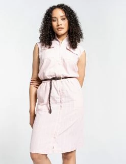 Buy 🤩 Craghoppers 👗 Dresses Linen Blend Striped Belted 👗 Dress 🎁 -New In Womens Sales 2022 SD 10 T83 4997 A4 X EC 4