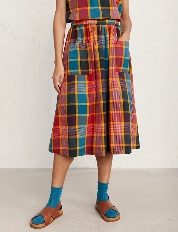 Best Pirce π Seasalt Cornwall π Skirts Organic Cotton Checked Midi A-Line π Skirt π 3 Best Pirce π Seasalt Cornwall π Skirts Organic Cotton Checked Midi A-Line π Skirt π - Image 3
