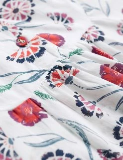 Cheapest 🎁 Seasalt Cornwall Tunics Organic Cotton Floral 3/4 Sleeve Tunic 🎁 -New In Womens Sales 2022 SD 10 T83 5045 NB X EC 3