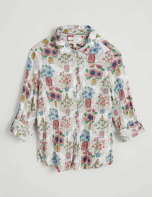 Budget 🌟 Seasalt Cornwall 👚 Shirts & Blouses Organic Cotton Printed 👚 Shirt 🔥 2 Budget 🌟 Seasalt Cornwall 👚 Shirts & Blouses Organic Cotton Printed 👚 Shirt 🔥 - Image 2
