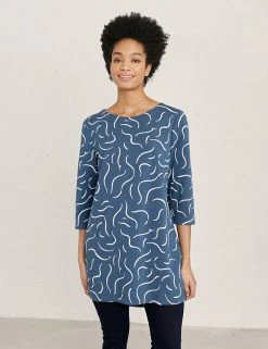Flash Sale ๐ Seasalt Cornwall Tunics Cotton Rich Printed Scoop Neck Tunic ๐