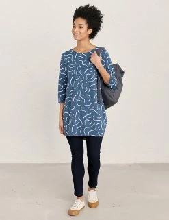 Flash Sale 😉 Seasalt Cornwall Tunics Cotton Rich Printed Scoop Neck Tunic 🔔 -New In Womens Sales 2022 SD 10 T83 5060 E4 X EC 2