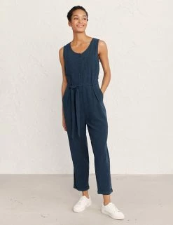 Outlet 🎉 Seasalt Cornwall 👗 Dresses Linen Rich Belted Sleeveless Jumpsuit 🧨