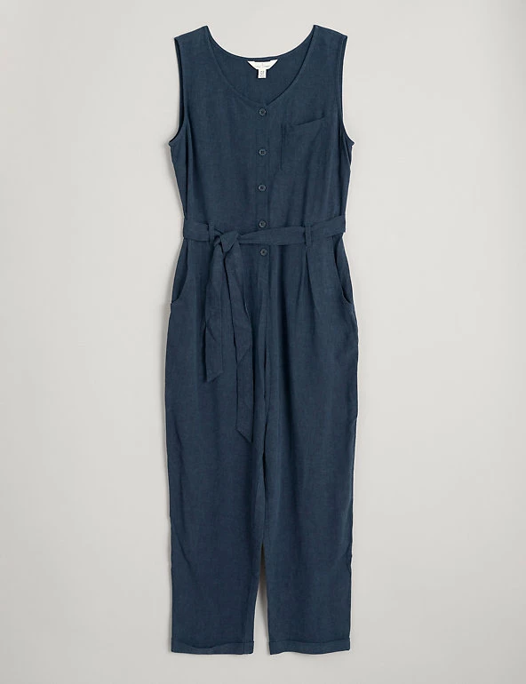 Outlet π Seasalt Cornwall π Dresses Linen Rich Belted Sleeveless Jumpsuit 𧨠2 Outlet π Seasalt Cornwall π Dresses Linen Rich Belted Sleeveless Jumpsuit 𧨠- Image 2