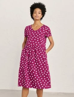Brand new ⭐ Seasalt Cornwall 👗 Dresses Organic Cotton Polka Dot Waisted 👗 Dress 🔥