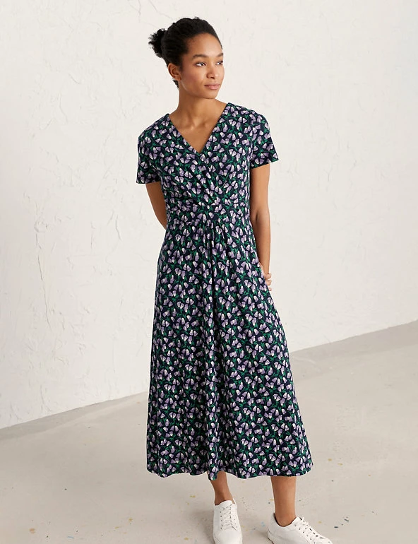 Outlet ๐ฅ Seasalt Cornwall ๐ Dresses Organic Cotton Floral Midi Waisted ๐ Dress ๐คฉ 3 Outlet ๐ฅ Seasalt Cornwall ๐ Dresses Organic Cotton Floral Midi Waisted ๐ Dress ๐คฉ - Image 3