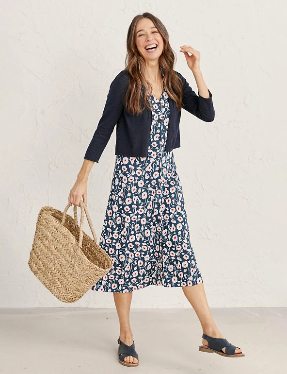 Coupon ๐ Seasalt Cornwall ๐ Dresses Cotton Rich Floral Midi Waisted ๐ Dress ๐ 3 Coupon ๐ Seasalt Cornwall ๐ Dresses Cotton Rich Floral Midi Waisted ๐ Dress ๐ - Image 3