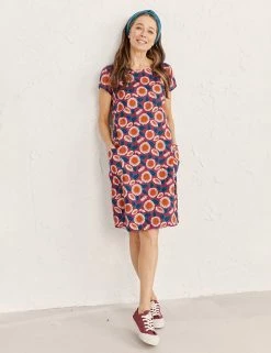 New 😉 Seasalt Cornwall 👗 Dresses Linen Rich Floral Knee Length Shift 👗 Dress 🎉 -New In Womens Sales 2022 SD 10 T83 5091 A4 X EC 1