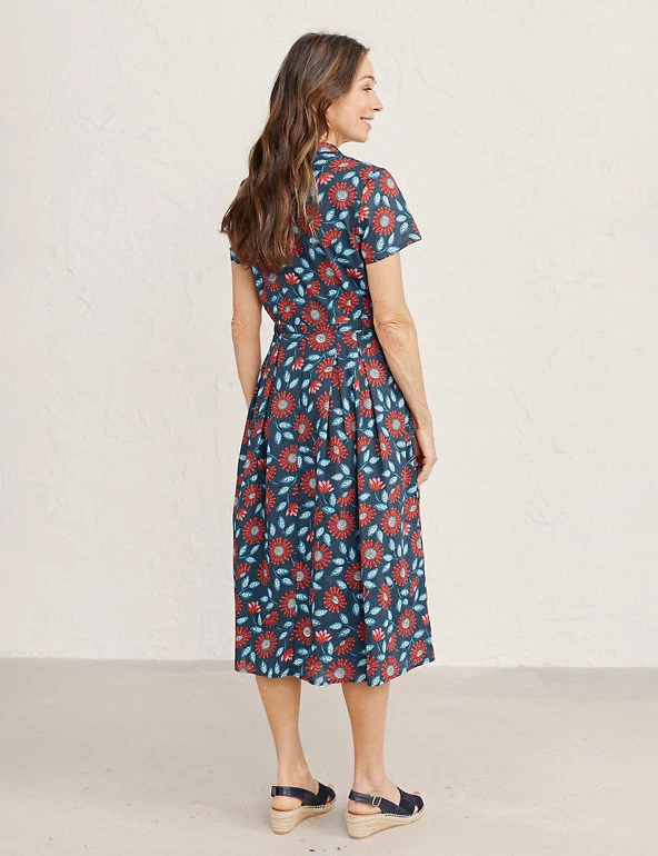 Discount 🔔 Seasalt Cornwall 👗 Dresses Organic Cotton Floral Midi Waisted 👗 Dress 😉 5 Discount 🔔 Seasalt Cornwall 👗 Dresses Organic Cotton Floral Midi Waisted 👗 Dress 😉 - Image 5