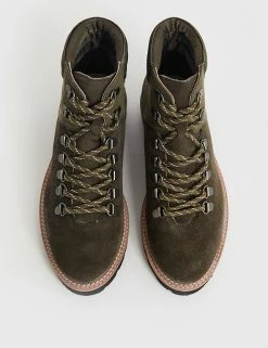 Promo ⌛ White Stuff Suede Hiker Lace Up Flat Ankle 🥾 Boots 💯 -New In Womens Sales 2022 SD 10 T83 5160 KH X EC 1