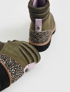 Promo ⌛ White Stuff Suede Hiker Lace Up Flat Ankle 🥾 Boots 💯 -New In Womens Sales 2022 SD 10 T83 5160 KH X EC 2