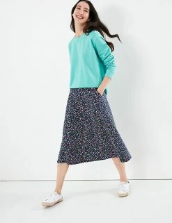 Budget ✨ Joules 👗 Skirts Jersey Polka Dot Midi A-Line 👗 Skirt ❤️ -New In Womens Sales 2022 SD 10 T83 5174 F4 X EC 1