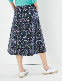 Budget ✨ Joules 👗 Skirts Jersey Polka Dot Midi A-Line 👗 Skirt ❤️ -New In Womens Sales 2022 SD 10 T83 5174 F4 X EC 2