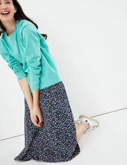 Budget ✨ Joules 👗 Skirts Jersey Polka Dot Midi A-Line 👗 Skirt ❤️ -New In Womens Sales 2022 SD 10 T83 5174 F4 X EC 3