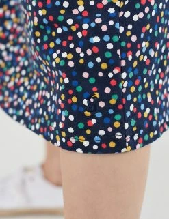 Budget ✨ Joules 👗 Skirts Jersey Polka Dot Midi A-Line 👗 Skirt ❤️ -New In Womens Sales 2022 SD 10 T83 5174 F4 X EC 4
