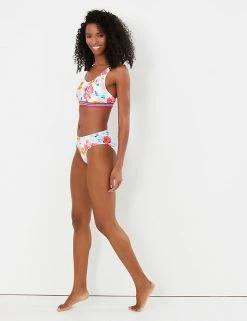 Promo 🌟 Joules 👙 Bikinis Floral V-Neck 👙 Bikini Top 😍 -New In Womens Sales 2022 SD 10 T83 5192 Z4 X EC 2