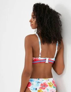 Promo 🌟 Joules 👙 Bikinis Floral V-Neck 👙 Bikini Top 😍 -New In Womens Sales 2022 SD 10 T83 5192 Z4 X EC 3