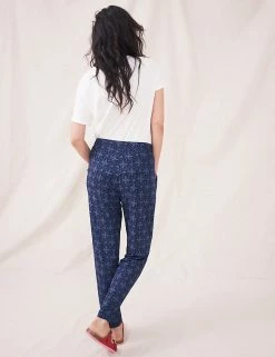 Brand new 💯 White Stuff Printed Elasticated Waist Slim Fit Trousers 🥰 -New In Womens Sales 2022 SD 10 T83 5198 E4 X EC 2