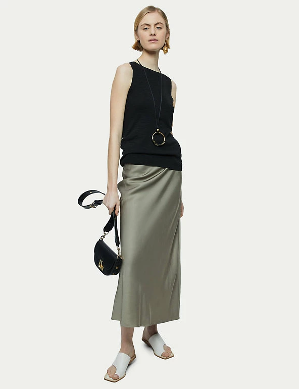 New 🛒 Jigsaw Women Linen Rich Slash Neck Sleeveless Vest Top 🔔 3 New 🛒 Jigsaw Women Linen Rich Slash Neck Sleeveless Vest Top 🔔 - Image 3