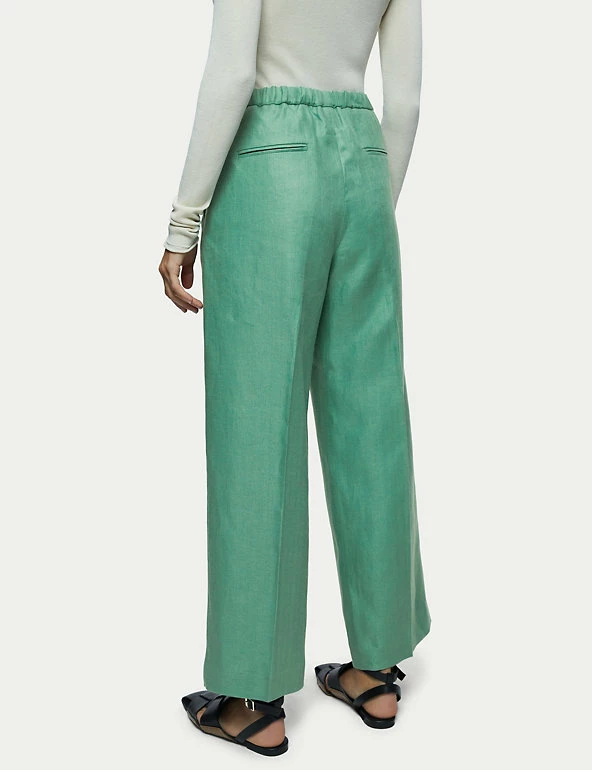 Brand new ๐งจ Jigsaw Pure Linen Herringbone Wide Leg Trousers ๐งจ 3 Brand new ๐งจ Jigsaw Pure Linen Herringbone Wide Leg Trousers ๐งจ - Image 3