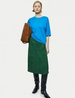 Best Pirce 👍 Jigsaw Women Pure Linen Crew Neck T-Shirt 🧨 -New In Womens Sales 2022 SD 10 T83 5244 E0 X EC 1