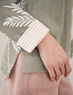 Outlet 🤩 White Stuff Jumpers Cotton Rich Palm Print Crew Neck Jumper 🥰 -New In Womens Sales 2022 SD 10 T83 5535 J0 X EC 2