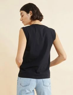 Best Pirce 💯 Albaray Women Pure Cotton Tank Top 😍 -New In Womens Sales 2022 SD 10 T83 5573 Y0 X EC 1