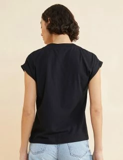 Discount 🛒 Albaray Women Pure Cotton Round Neck T-Shirt 😍 -New In Womens Sales 2022 SD 10 T83 5579 Y0 X EC 1