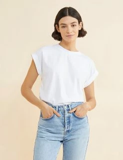 Discount 🛒 Albaray Women Pure Cotton Round Neck T-Shirt 😍 -New In Womens Sales 2022 SD 10 T83 5579 Z0 X EC 0