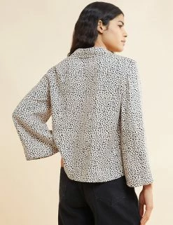 Promo 🎁 Albaray 👕 Shirts & Blouses Printed Angel Sleeve 👕 Shirt 🎉 -New In Womens Sales 2022 SD 10 T83 5585 K4 X EC 1