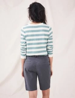 Coupon 🔥 White Stuff Cotton Rich Chino Shorts With Linen ⭐ -New In Womens Sales 2022 SD 10 T83 5638 D0 X EC 1